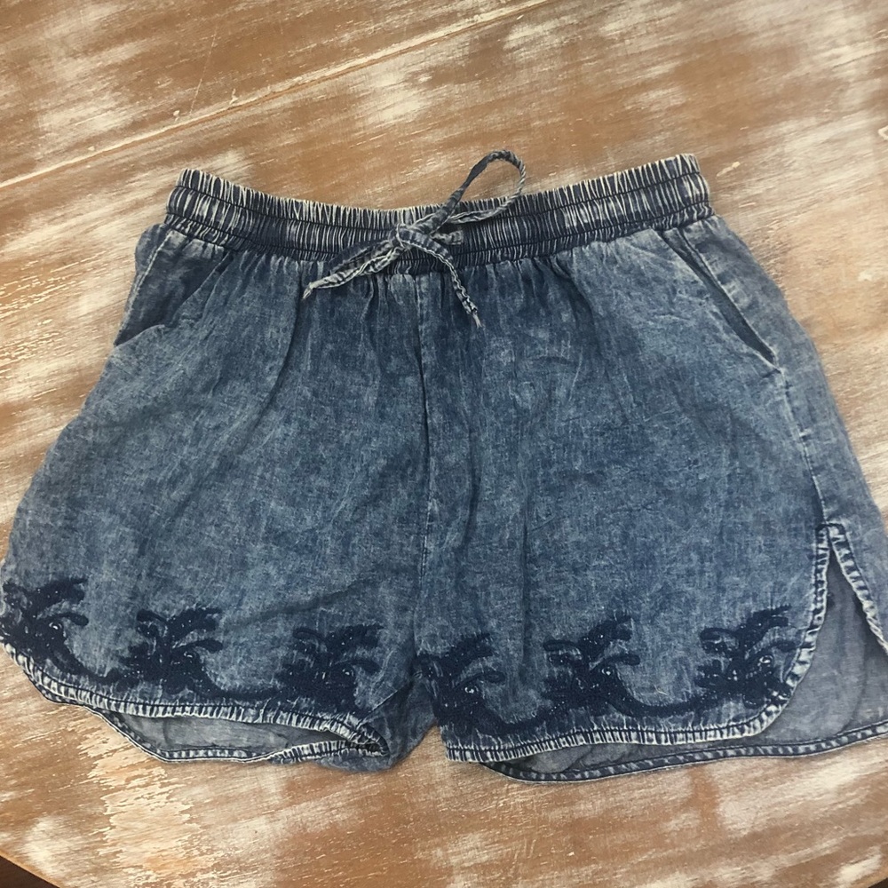 2/$25 Denim material shorts